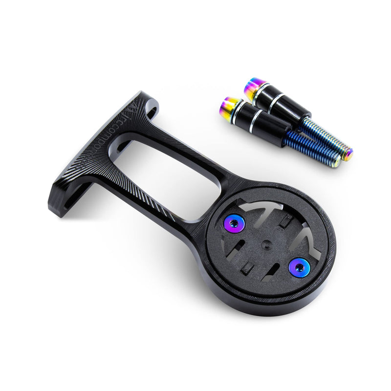 [Australia - AusPower] - JRC Components Stealth+ Premium Bike Mount | Compatible with Garmin Edge GPS Computers For Garmin Models Oil Slick 