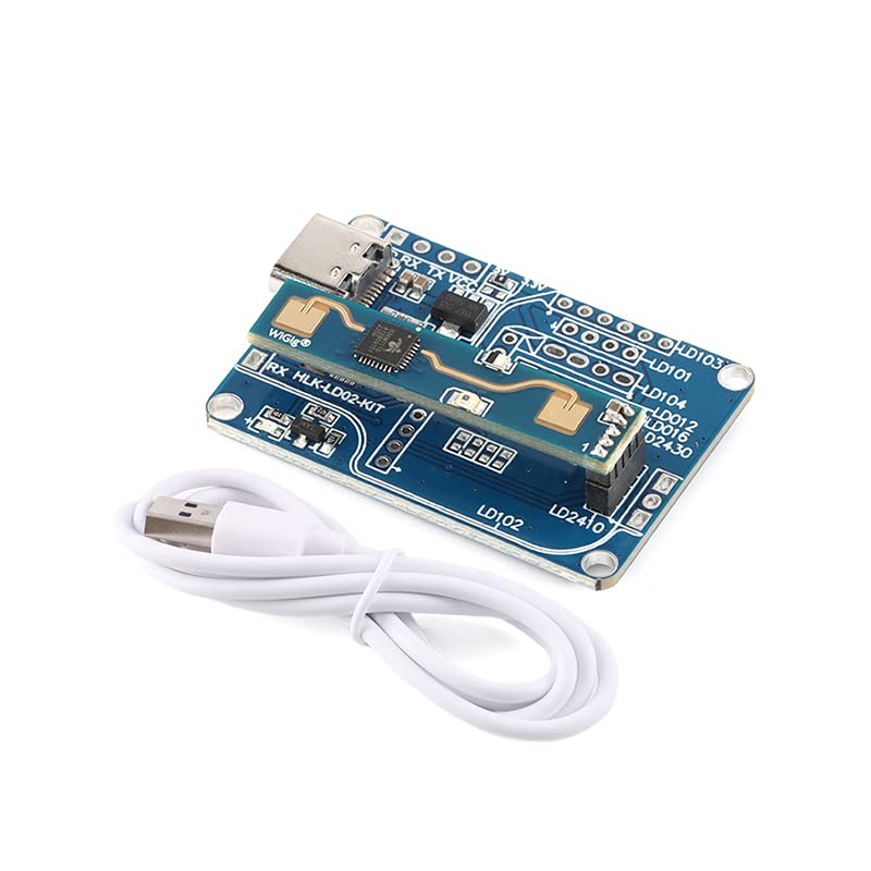 [Australia - AusPower] - HLK-LD2410B 24GHz Human Presence Radar Module Test Kit with Bluetooth LD2410 Smart Human Detection Sensor Module Board with Bluetooth Test Kit 