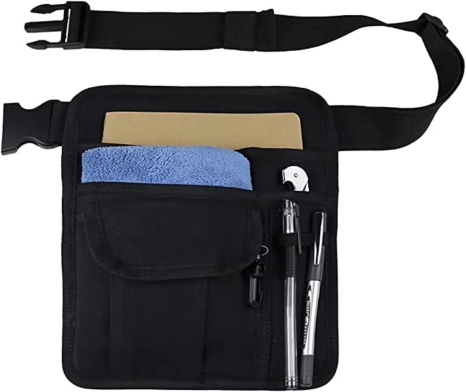 [Australia - AusPower] - Waitress Waist Bag - Server Aprons with Pockets and Adjustable Belt Check Book Holder - Ideal for Servers and Waitstaff in Busy Restaurant Environments 