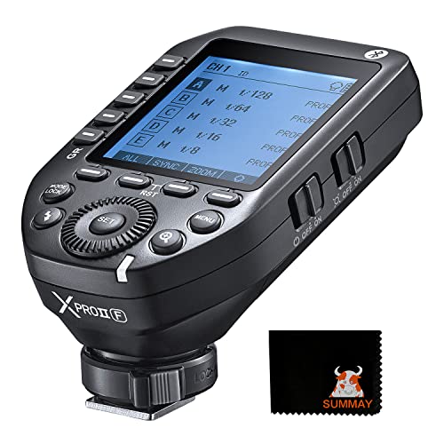 Godox XProII-F TTL Wireless Flash Trigger 1/8000s HSS, TCM Instantaneous Switching, APP Control, 16 Groups 32 Channels, Large LCD Display, Stable Signal, Responsive, Suitable for Fujifilm Cameras