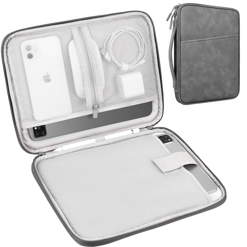 [Australia - AusPower] - Lacdo Tablet Sleeve Case for 10.9 inch New iPad / 11 inch iPad Pro / 10.2 inch iPad / 10.9" iPad Air / 10.5 inch iPad Pro Air, Galaxy Tab A8 10.5" Protective Bag, Fit Apple Smart Keyboard, Dark Gray 