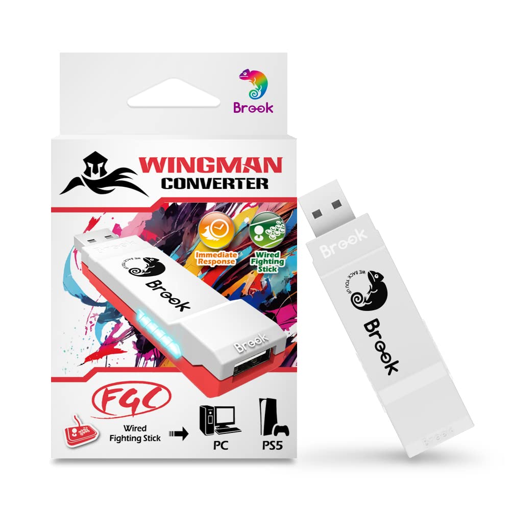 [Australia - AusPower] - Brook Wingman FGC Converter - an Arcade Joystick Converter, Built for PS5 Fighting Games, Supports Street Fighter 6 and Tekken 8 