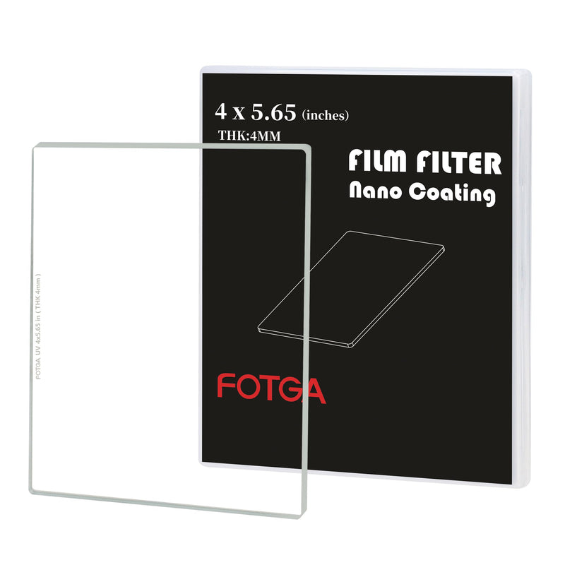[Australia - AusPower] - Fotga Cinema 4x5.65 Inch Glass UV Protection Filter 4mm Thickness for Lens Matte Box 
