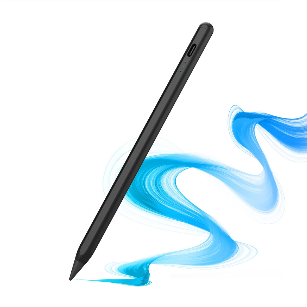 [Australia - AusPower] - Stylus for Apple Pencil 2nd Generation, Digital Pen for Apple iPad(2018-2023), Tilt Sensor Pencil for iPad Compatible with iPad Pro 11/12.9 Inch, iPad 6-10th, iPad Mini 5/6, iPad Air(3-5) - Black B-Black 