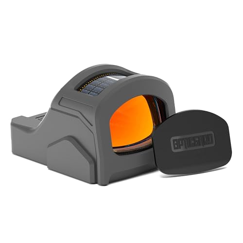 OpticGard Scope Cover Compatible with Holosun 507C 407C Protect Your Optic While in Action from Stray Casing and Drops Easy Snap On Includes a Detachable Lens Cover for Protection Gunmetal