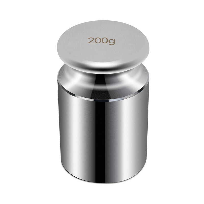 [Australia - AusPower] - HFS(R) Calibration Weight 200 Gram M2 Class Chrome Scale Balance Calibration Weight for Digital Scale, Pocket Scale 