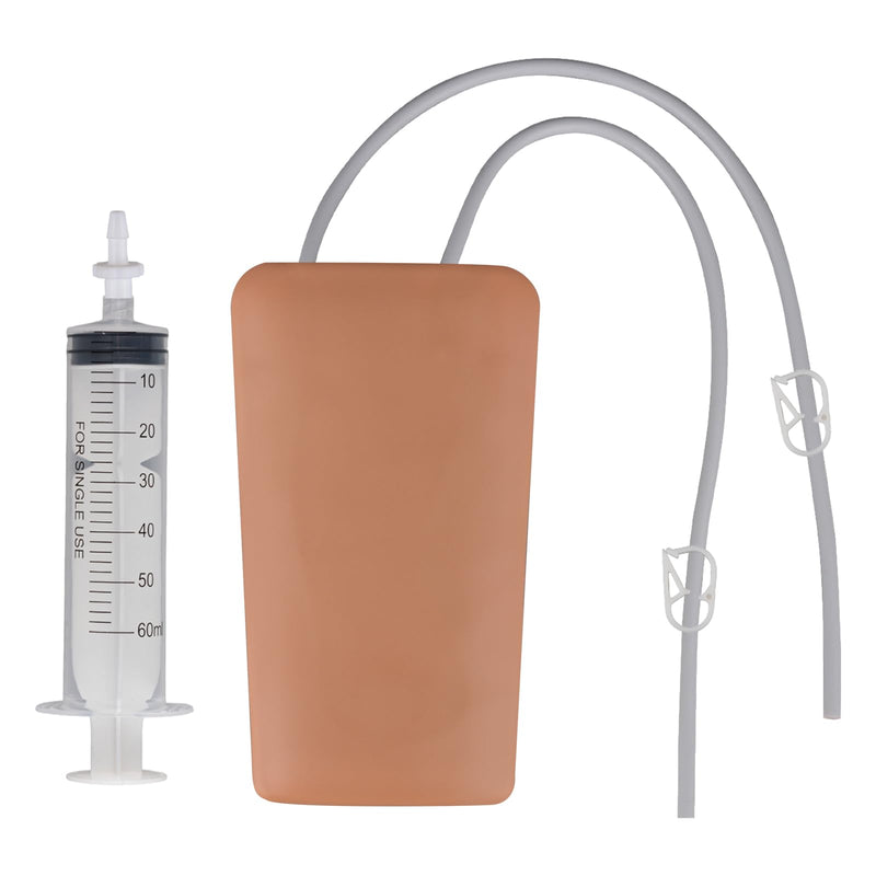[Australia - AusPower] - Phlebotomy and Venipuncture Practice Kit, Wearable IV Practice Kit, IV Start Kit for Injection Training, Nursing School Essentials, Brown 
