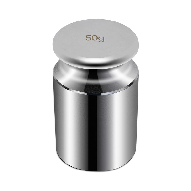[Australia - AusPower] - HFS(R) Calibration Weight 50 Gram M2 Class Chrome Scale Balance Calibration Weight for Digital Scale, Pocket Scale 