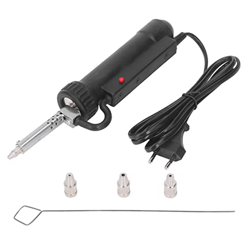Automatic Electric Desoldering Pump Vacuum Soldering Suction Tool Portable Electric Tin Suction Gun 220V 30W Desoldering Gun Repair Soldering Removal Tool Black