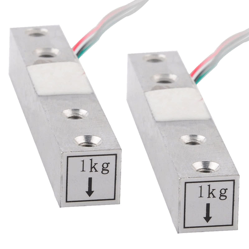 [Australia - AusPower] - 2PCS Digital Load Cell Weight Sensor 1kg 5kg 10kg 20kg High Precision Miniature Load Cells for Arduino DIY Electronic Portable Kitchen Scale Sensors 2pcs 1kg 