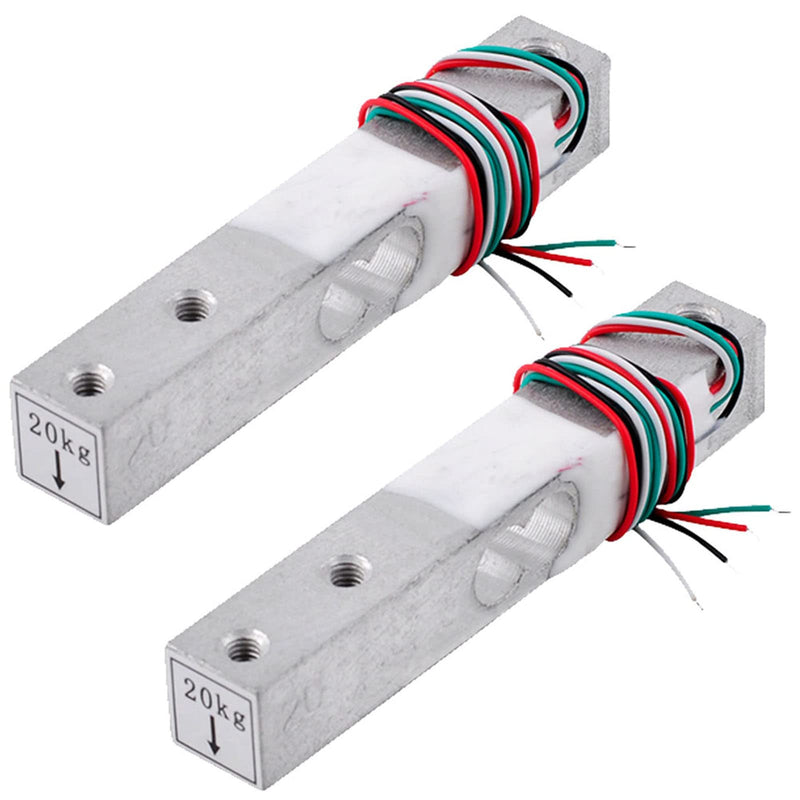 [Australia - AusPower] - 2PCS Digital Load Cell Weight Sensor 1kg 5kg 10kg 20kg High Precision Miniature Load Cells for Arduino DIY Electronic Portable Kitchen Scale Sensors (2pcs 20kg) 2pcs 20kg 