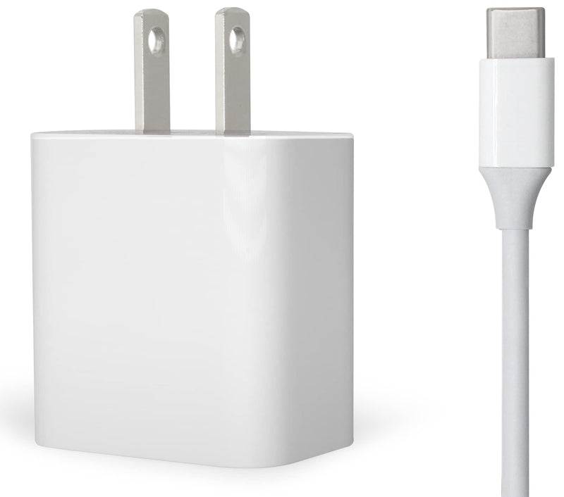 30W USB-C Fast Charger and Cable Compatible with Google Products, Google Pixel Phones, Tablets and Other USB-C Devices (1-Pack - 6-Foot) 1-Pack (6Ft)