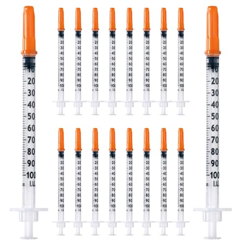 Pack of 50 1 ml/cc Plastic Tube 30G (0.3 x 12.7 mm), Multi-Purpose Measuring Tools, Individually Packed (30G 1/2 Inch)