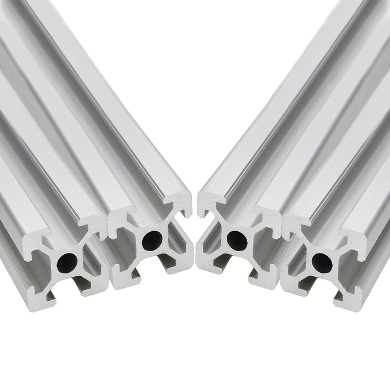 [Australia - AusPower] - 4Pcs T Slot 2020 Aluminum Extrusion European Standard Anodized Linear Rail for CNC 3D Printer Parts,Silver 300mm/11.81" 2020T-300mm Silver 