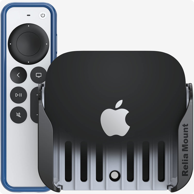 [Australia - AusPower] - ReliaMount Apple TV Mount (Black and Cool Gray Apple TV Mount Plus Blue Case) Black and Cool Gray Apple TV Mount Plus Blue Case 