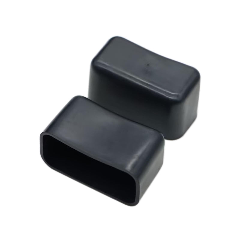 [Australia - AusPower] - Strut Channel Cap, 1-5/8 x 7/8 Plastic Black Short End Cap for 13/16" & 7/8" Tall Strut Channel End to Protect The End of The Channel (10 Pack) 