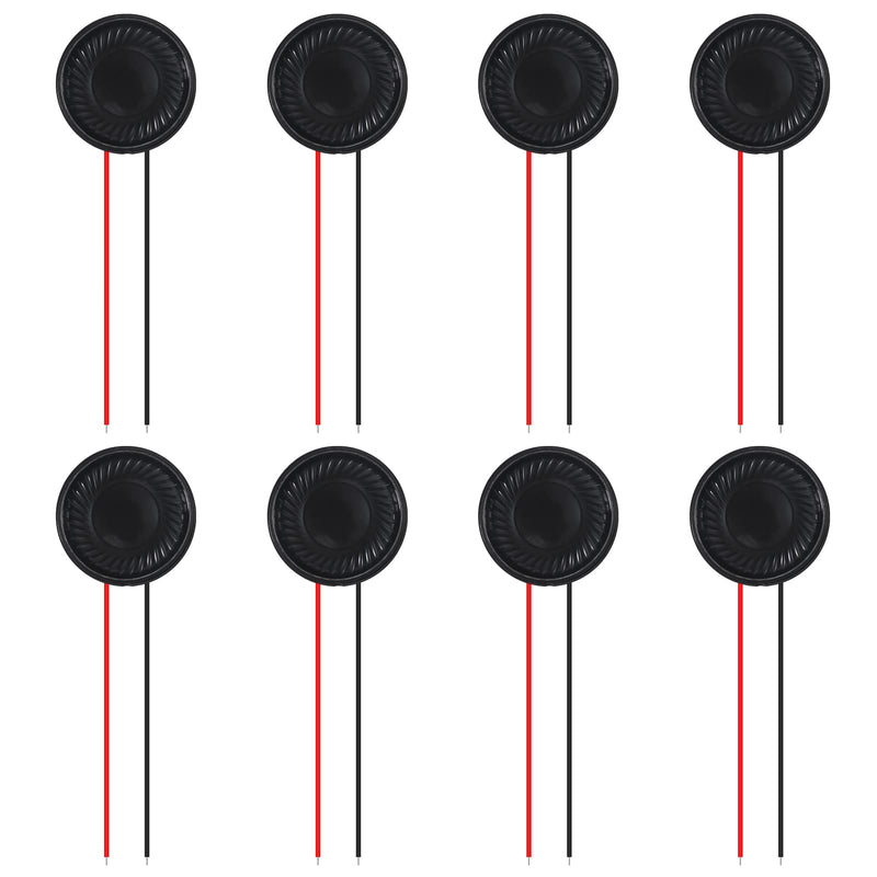 [Australia - AusPower] - 8Pcs 8 Ohm 2W Speaker 8ohm Round 28mm Loud Speakers Compatible with Small Loudspeaker Audio MP3 MP4 Player Speaker 8Pcs 8 Ohm 2W 