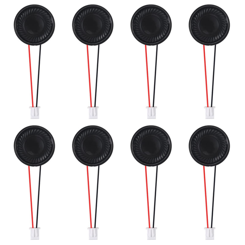 [Australia - AusPower] - 8Pcs 8 Ohm 2W Speaker 8ohm Round 28mm Loud Speakers Compatible with Small Loudspeaker Audio MP3 MP4 Player Speaker 8Pcs 8 Ohm 2W withTerminal 