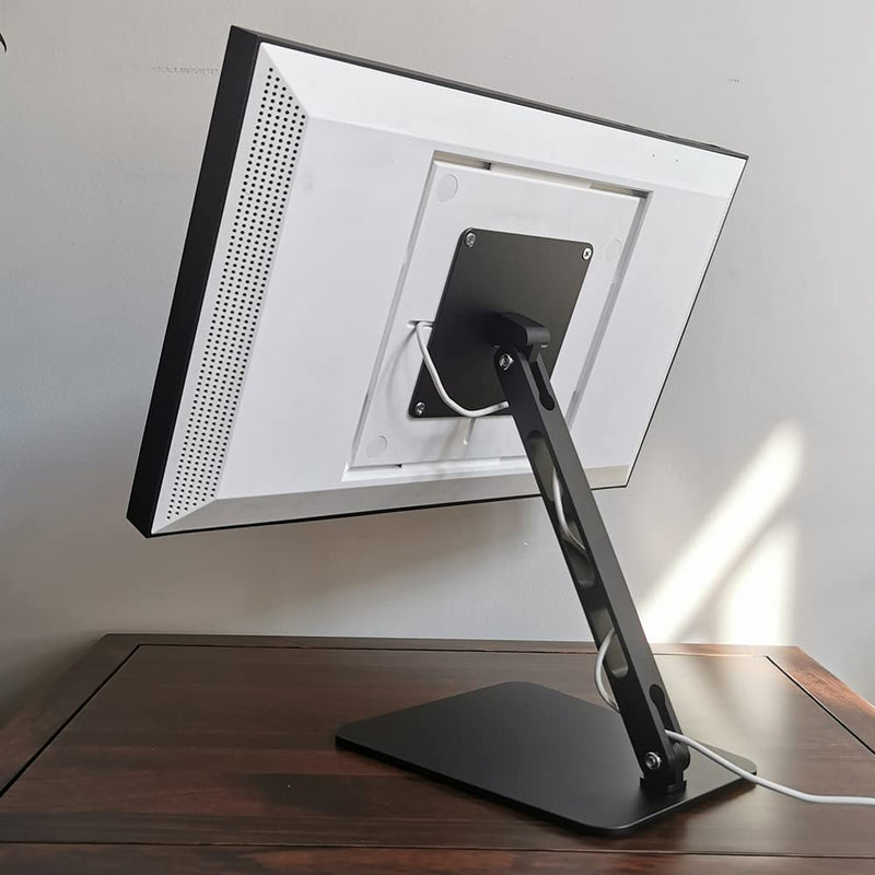 [Australia - AusPower] - Swivel and tilt Table Stand for Amazon Echo Show 15, Only Made for Echo Show 15 Three Rotating shafts The Stand is Made of Aluminum， Horizontal and Vertical Screen 360 Degree Switching Black 
