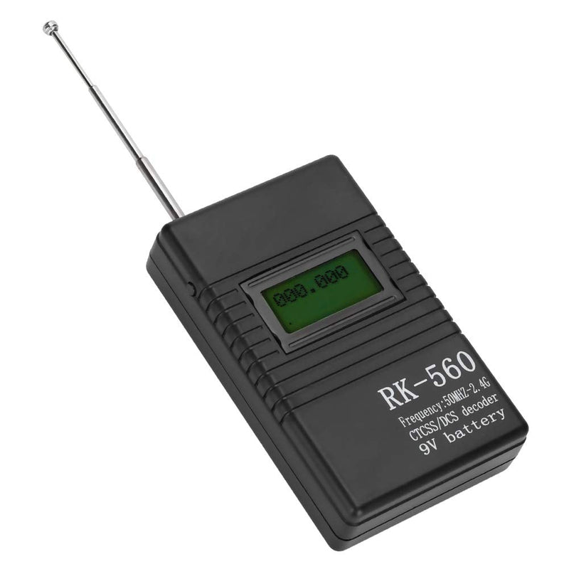 [Australia - AusPower] - Portable Frequency Counter, Accurate RK560 50MHz-2.4GHz Frequency Counter Meter Portable Handheld Radio Frequency Testing, for Two Way Radio Walkie Talkie Decoder 