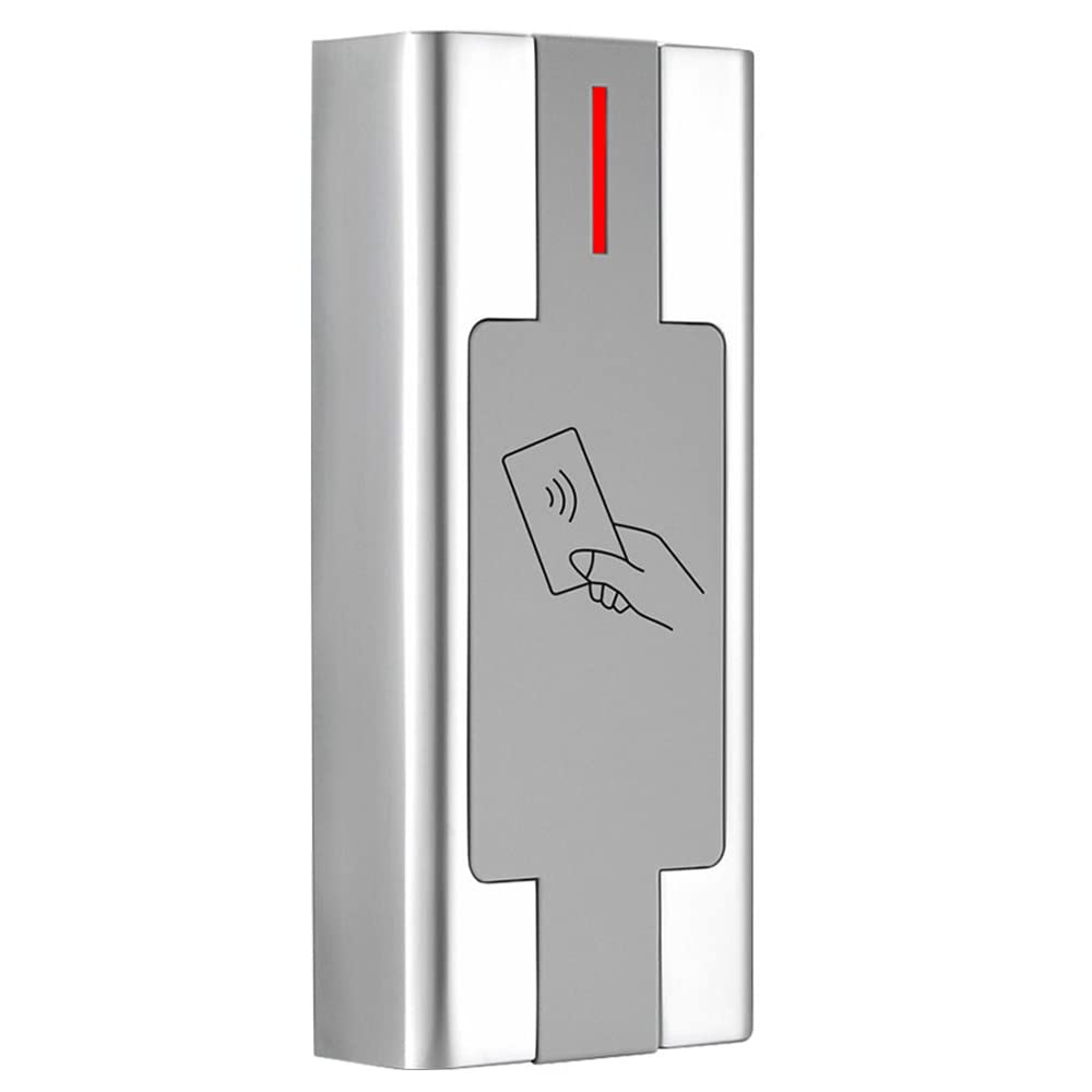 Access Control RFID Reader,Waterproof Access Control System,Access Controler for Electric Magnetic Lock,Proximity Door Entry Keypad,Gate Opener,Zinc Alloy Shell,Wiegand in+Out,Latch Doors Reader