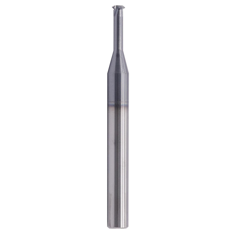 [Australia - AusPower] - 1/4" 20-56 TPI Single Pitch Solid Carbide Thread end Mill - AlTiN Coated, 4 Flute- .180" Cutting Diameter, Necked to Thread .500 Deep, 1/4" Shank Diameter, 2-1/2" Overall Length 