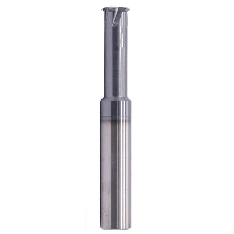 [Australia - AusPower] - 5/8" 11-32 TPI Single Pitch Solid Carbide Thread end Mill - AlTiN Coated, 5 Flute- .490" Cutting Diameter, Necked to Thread 1.375 Deep, 1/2" Shank Diameter, 3-1/2" Overall Length 