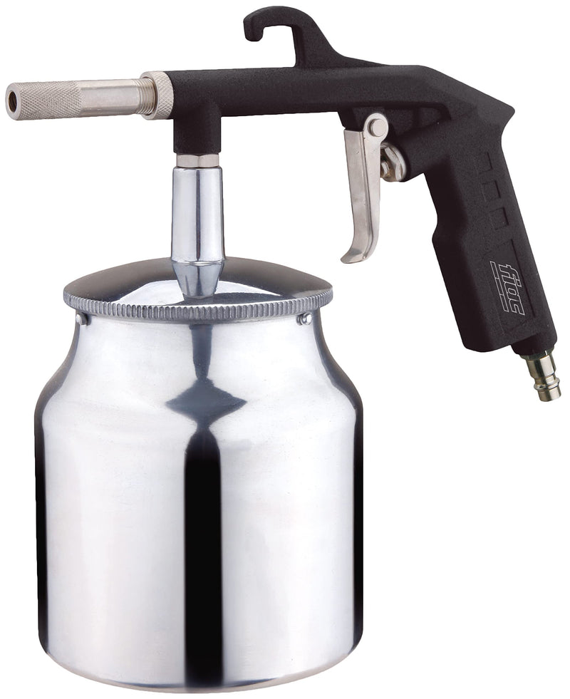 FIAC Sandblasting Gun for Compressor with 6 mm Nozzle, Sand Blower with 1L Sand Tank, Compressor Accessories, Max. 8 Bar Pressure, Black With tank