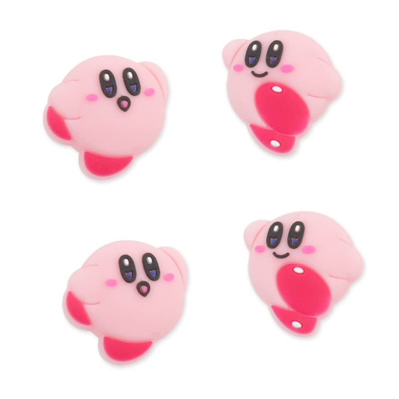 [Australia - AusPower] - PERFECTSIGHT Switch Thumb Grips Caps, Cute Kirby Joystick Caps for Nintendo Switch/Switch Lite/Switch OLED, 4 PCS Thumbstick Cover, Analog Stick Button Cover for NS Joycon Controller Accessories, Pink Happy Kirbi 