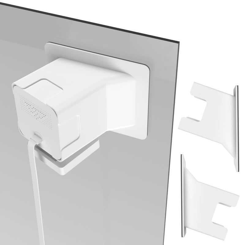 [Australia - AusPower] - Teccle Angled Window Mount for Wyze Cam V3, 20 Degrees Tilt (Up/Down/Left/Right), Through Window Use Cam v3, Helps You Watch Front Yard and Driveway (White/Pack of 2) 20° tilt window mount white/Pack of 2 
