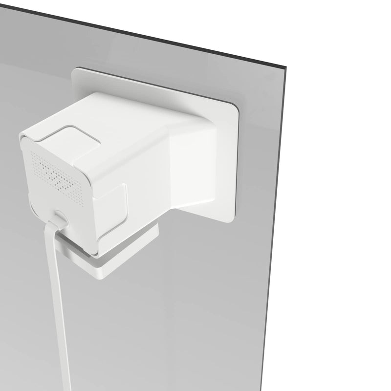[Australia - AusPower] - Teccle Angled Window Mount for Wyze Cam V3, 20 Degrees Tilt (Up/Down/Left/Right), Through Window Use Cam v3, Helps You Watch Front Yard and Driveway (White/Pack of 1) 20° tilt window mount white/Pack of 1 