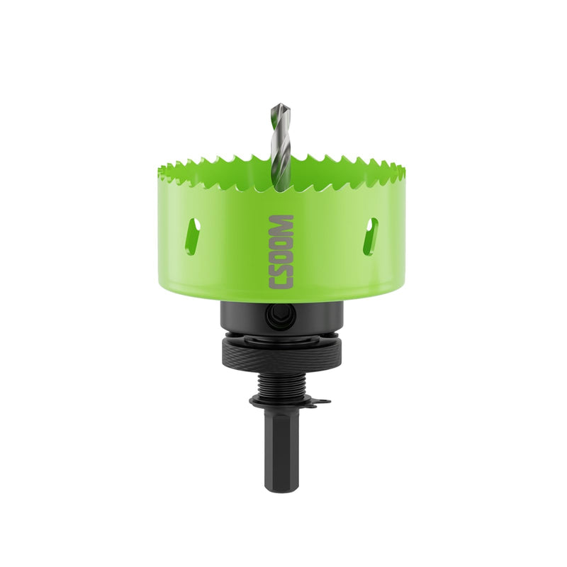 [Australia - AusPower] - CSOOM Upgraded Bi-Metal Hole Saw Drill Bit, Hole Drilling Cutter, Ideal for Plastic, Wood, Plywood, Thin Steel Sheets, and Thin Aluminum Sheets（89mm|3-1/2"）. 89mm|3-1/2" 