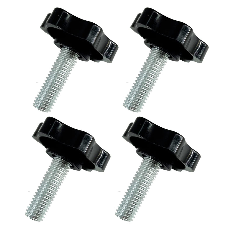 [Australia - AusPower] - Metric M8 Knurled Clamping Knobs, Star Hand Knob Tightening Screw Thread Quick Removal Replacement Parts for Patio Umbrella Base Replacement Knob （4 Pcs ） 