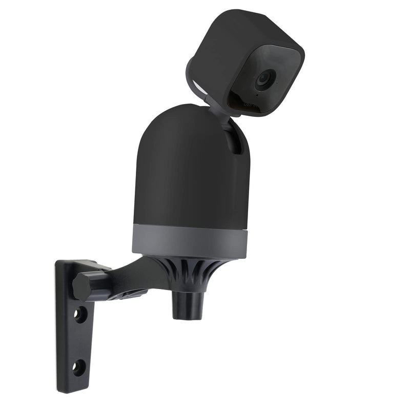 [Australia - AusPower] - Wall Mount Compatible for Blink Mini Pan-Tilt Mount for Ceiling Mounting Kit 180 Degree Adjustable (Black)… Black 