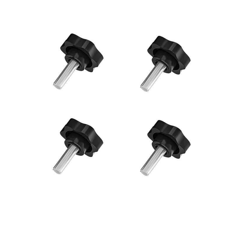 [Australia - AusPower] - 4 Pack M8 x 25mmThread Replacement Star Hand Knob Tightening Screw for Umbrella Base Replacement (4 Pack) 