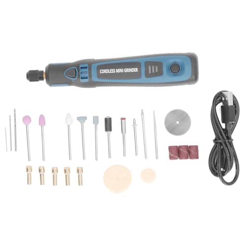Wireless USB Rotary Tool with Grinding Pen for Grinding Drilling Polishing Engraving DIY Tool Set 3 Speed Rotating Multifunction Device for Precision Work
