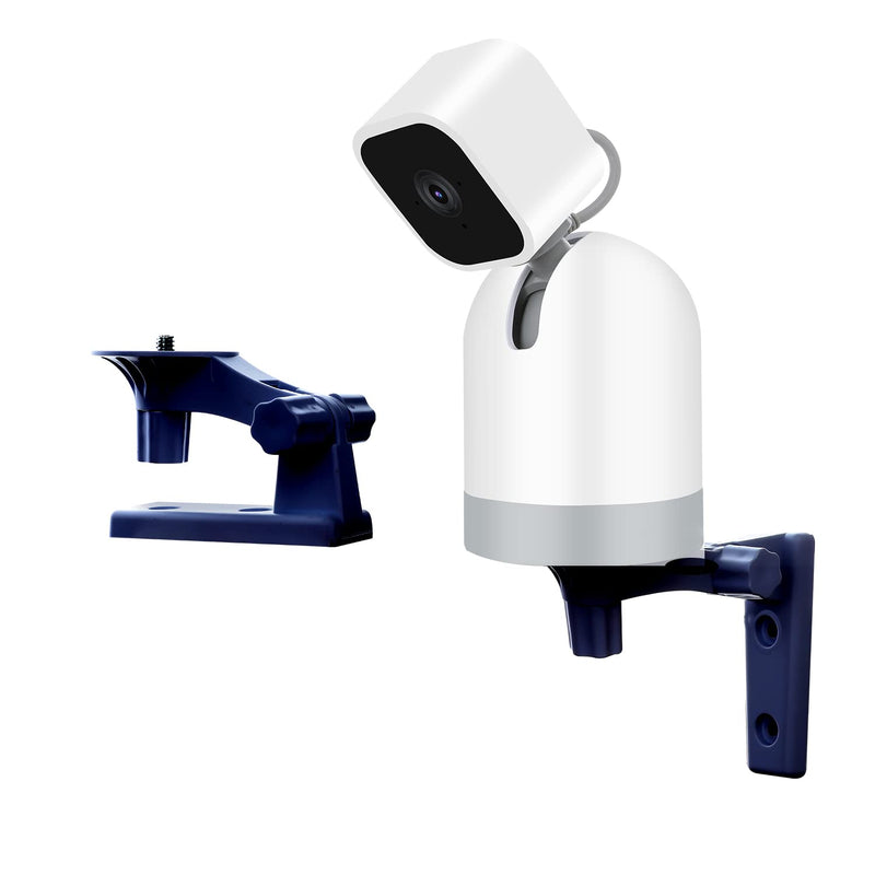 [Australia - AusPower] - OYOCAM Camera Wall Mount Adjustable Angles Bracket Compatible with Blink Mini Pan-Tilt Camera WYZE Cam Pan V3, 180 Degree Rotation for Camera Wall/Ceiling Indoor/Outdoor Mounting Bracket, Black 1 Pack black wall mount 