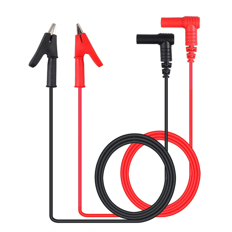 [Australia - AusPower] - 1 Pair Banana Plug to Alligator Clip Test Lead Cable,100cm/3.28ft,15A Rated Current,1000V Max Voltage,Electronic Test Lead for Multimeter Electrical Testing 