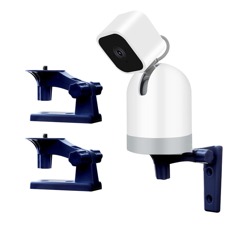 [Australia - AusPower] - OYOCAM Wall Mount Compatible with Blink Mini Pan-Tilt Camera WYZE Cam Pan V3 Camera Security Mount Adjustable Angles Bracket 180 Degree Rotation Easy to Install Outdoor Indoor, 2 Pack 2 Pack black wall mount 