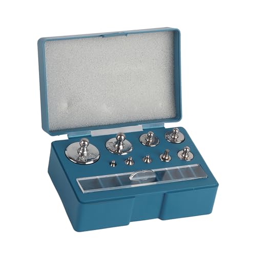 Calibration Weights Set, 17 Pieces, Precision Scale Weights from 100 g to 10 mg for Scales Calibration, High Precision Calibration Weights Accessories for Accurate Measurements