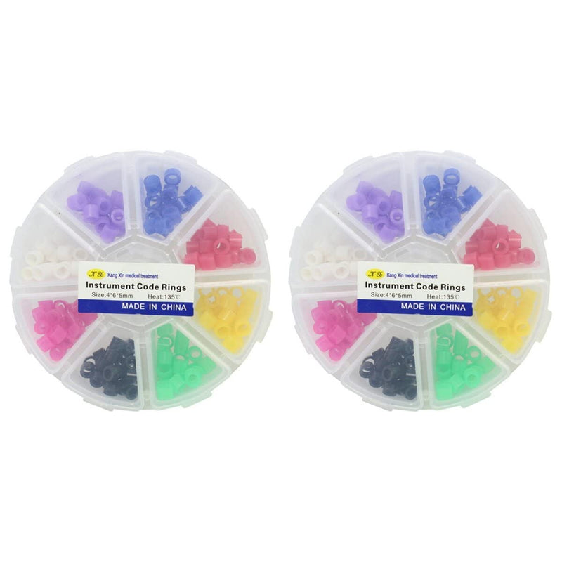 [Australia - AusPower] - Healifty Dental Code Rings, 320pcs Silicone Color Code Rings for Distinguish Dental Instruments, Easy Clean, Non?Toxic, Orthodontic Code Ring for Scaler Dental Tool 320pcs Style 3 