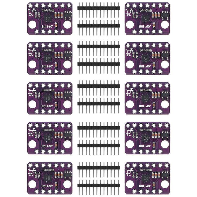 [Australia - AusPower] - 10pcs GY-BMI160 6DOF 6-axis Sensor Module Gravity Sensor Accelerometer Gyroscope Acceleration Gravity Sensor IIC I2C SPI 3-5V 