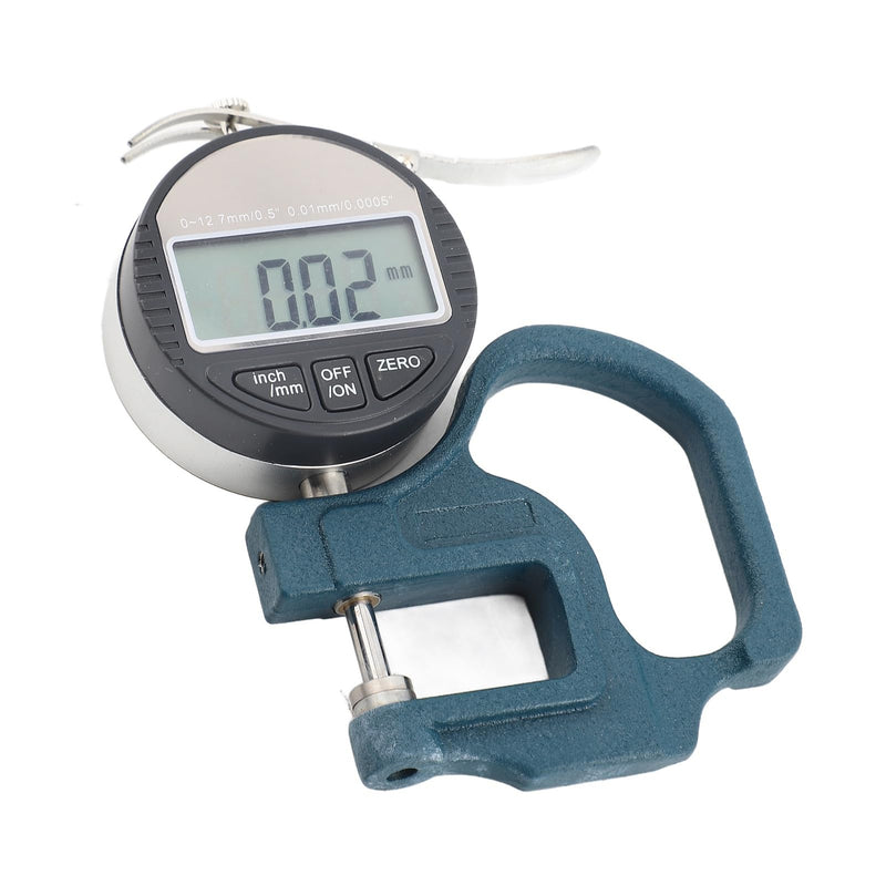 [Australia - AusPower] - HEITIGN 16 * 12 * 5 Micrometer Measuring Tool Leather Thickness Digital Display Paper Leather Cloth Thickness Measuring Tool Range 0‑12.7mm 0.01mm 