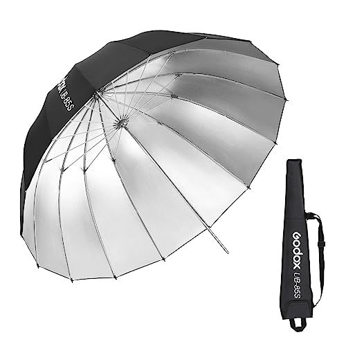 Godox UB-85S 33.5in/85cm Parabolic Reflective Umbrella Silver