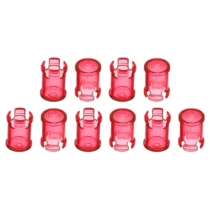 [Australia - AusPower] - PATIKIL 5mm Emitting Diode Holder, 10 Pack LED Holder Clip Mounting Bracket Socket Cap for Lamp Bulb Bezel Mount Panel LED Display, Red 
