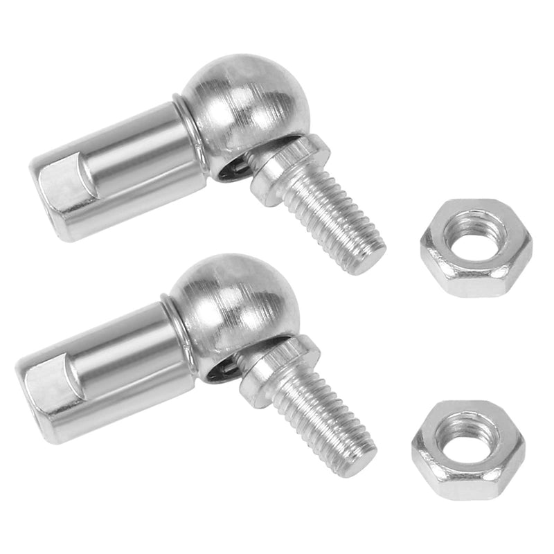 [Australia - AusPower] - uxcell CS10 Rod End Ball Bearing with Stud, 2pcs Right-Hand & 2pcs Left-Hand M8x1.25 Thread, Self-lubricating Carbon Steel Ball Socket, 4pcs 