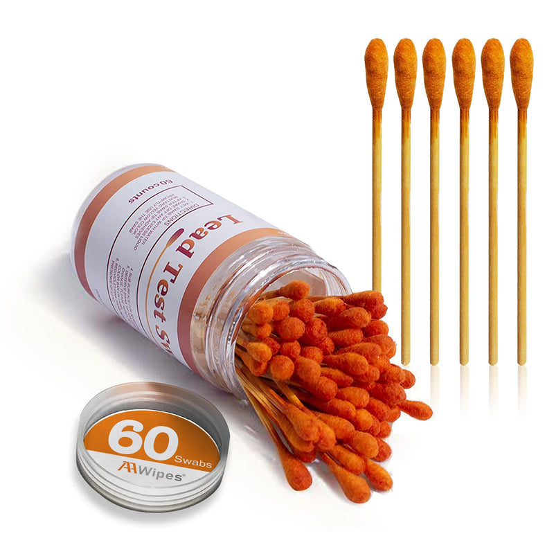 AAwipes Lead Test Swab Kit (60 Rapid Home Testing Swabs) 30-Second Results. Dip in Water. Home Use for - Painted, Jewelry, Ceramics, Wood (LS60) 60