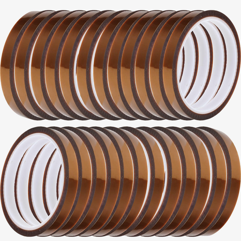 [Australia - AusPower] - Valley'sYuMiao 24Rolls,10mm×108fts,Heat Tape for Sublimation, Heat Transfer Tape, Heat Resistant Tape, No Residue, Thermal, Insulation Protection, Total Length 2596fts, Max 420? 