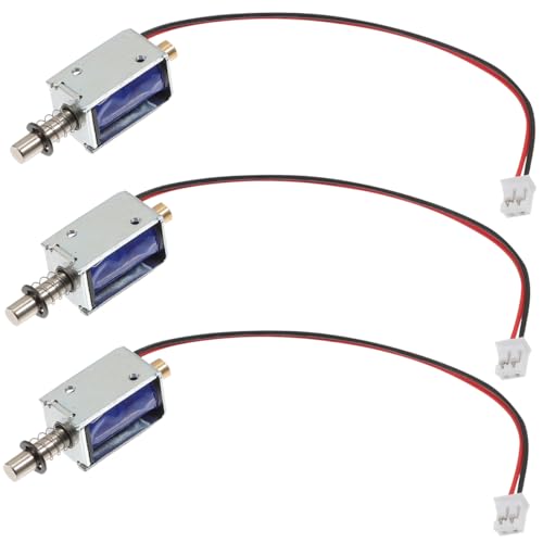 Solenoid Mini 3pcs Push Pull Electromagnet Metal Frame Mini Frame Electromagnet 12V Open Frame Micro Linear Drive Dongguan Metal Magnet