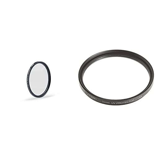 Tiffen 55BPM18 55mm Black Pro-Mist 1/8 Camera Lens Filter and Tiffen 55UVP 55mm UV Protection Filter Bundle Filter + Filter, 55mm